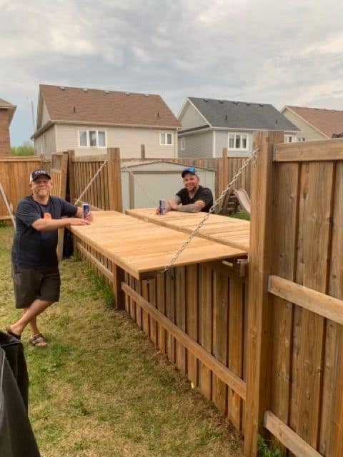 Diy Fence Bar Project. There's More Than 2 Sides Of The Simple Neighborhood Fence